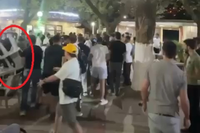 Bursa'da meydan muhaberesi gibi kavga