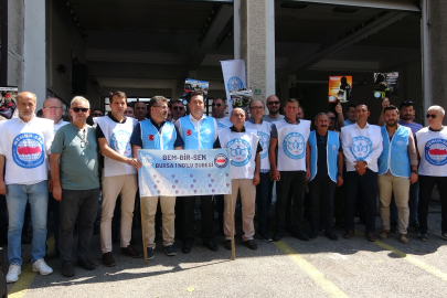 Yangında dövülen itfaiyeci için destek