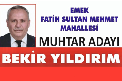 "Bekir Yıldırım, Emek Fatih Sultan Mehmet Mahallesi Muhtarlığı İçin Adaylığını Açıkladı: Mahallesine Hizmet İçin Yola Çıktı"