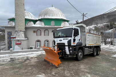 Bursa Nilüfer’de kar mesaisi