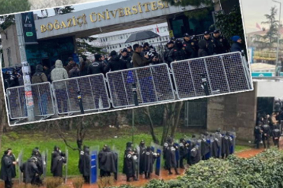 Boğaziçi Üniversitesi'nde Erdoğan protestosu: En az 3 kişi gözaltında