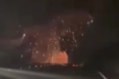 Bir şehidimizin olduğu F-16'nın düşme anı!