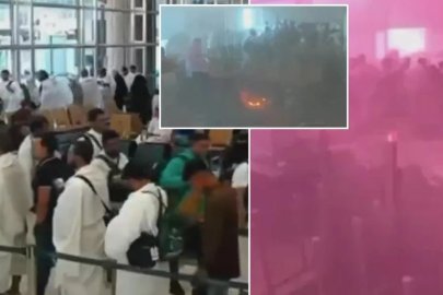 Umreciler uçağa binerken kabusu yaşadı!