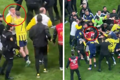 Ezeli derbide saha karıştı! Ortalık savaş alanına döndü