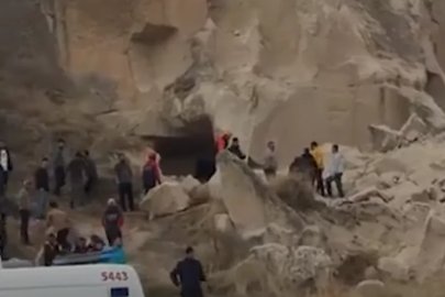 Kapadokya'da facia! Peribacası çöktü ölüler ve yaralılar var...