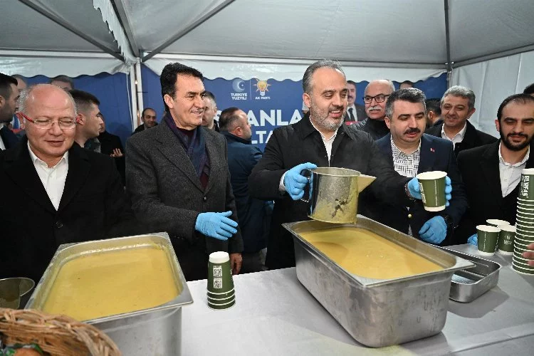 Bursa'da sabah çorbası başkanlardan
