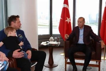 Cumhurbaşkanı Recep Tayyip Erdoğan  Elon Musk ile görüştü