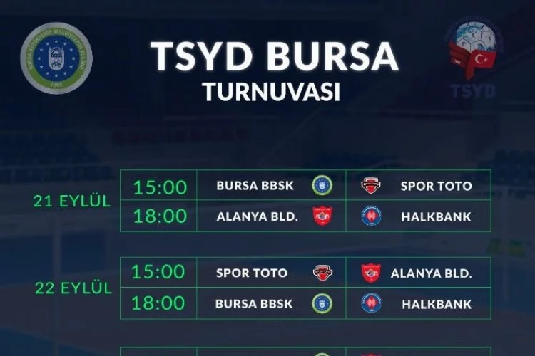 Ekipler, TSYD Bursa Voleybol Turnuvası'nda eksiklerini görecek