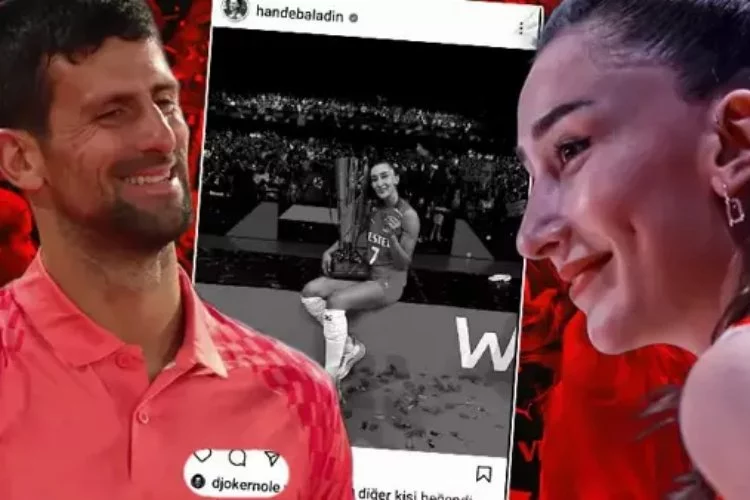 Novak Djokovic Hande Baladın'ın paylaşımını beğendi Sırplar tepki gösterdi